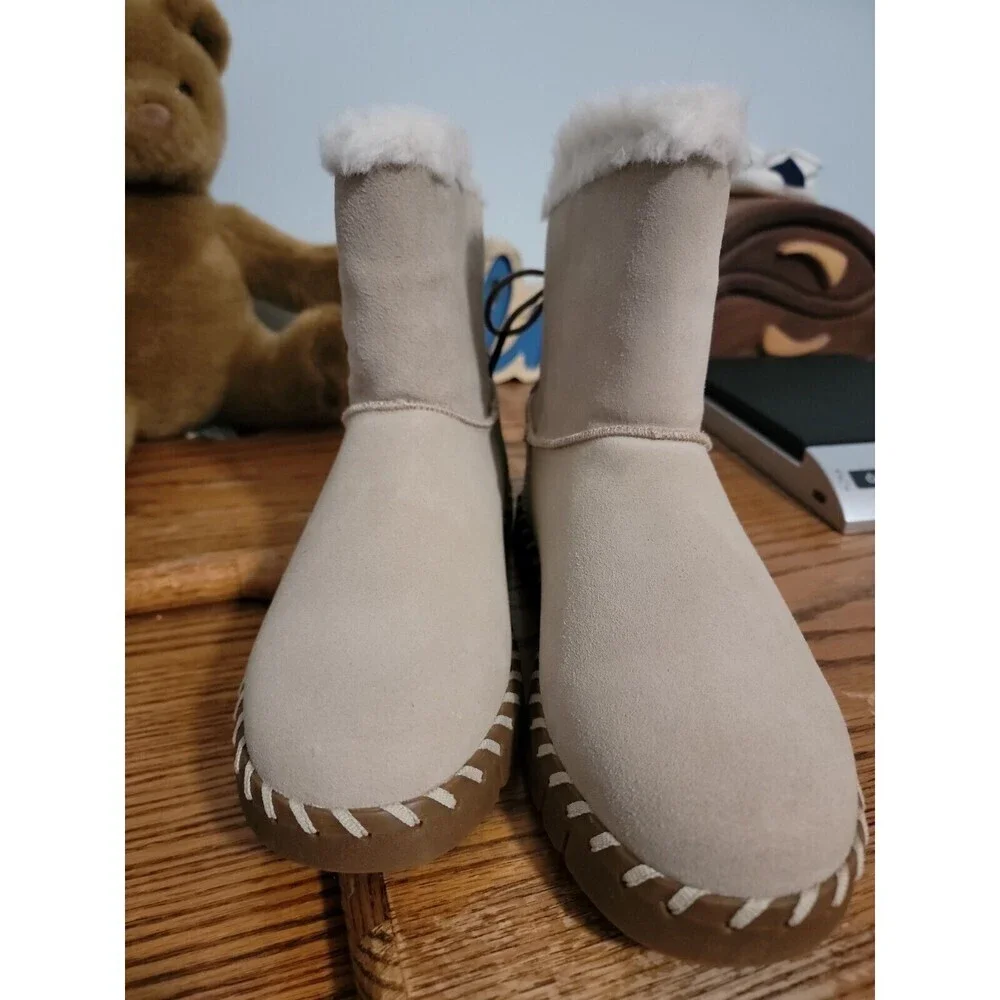 MUK LUKS Women's Flexi Albany Boots Fashion - Choose SZ 8/color Sand - Picture 2 of 7
